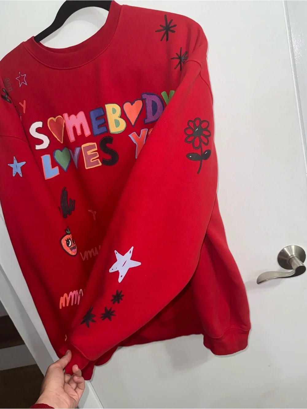 Mayfair Group x ISCREAMCOLOUR "Somebody Loves You" crewneck RARE $128 Size L/XL - Picture 6 of 8